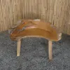  Product image 1 of the product “Garden Bench, made from unique teak root, approx. 110cm Length. The shape may vary. ”